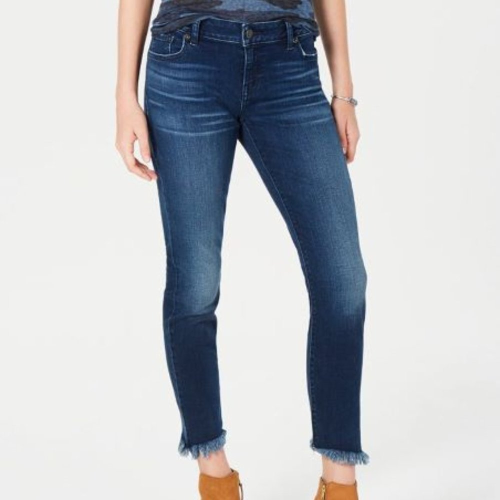 Lucky Brand Lolita Super Skinny Jeans Frayed Edge Size 14